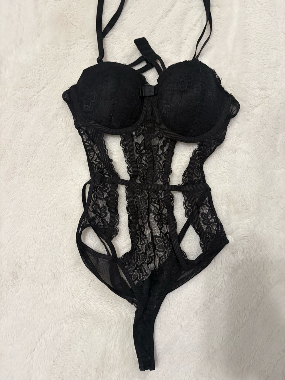 Spencer's galloon lace cutout teddy  are small #26